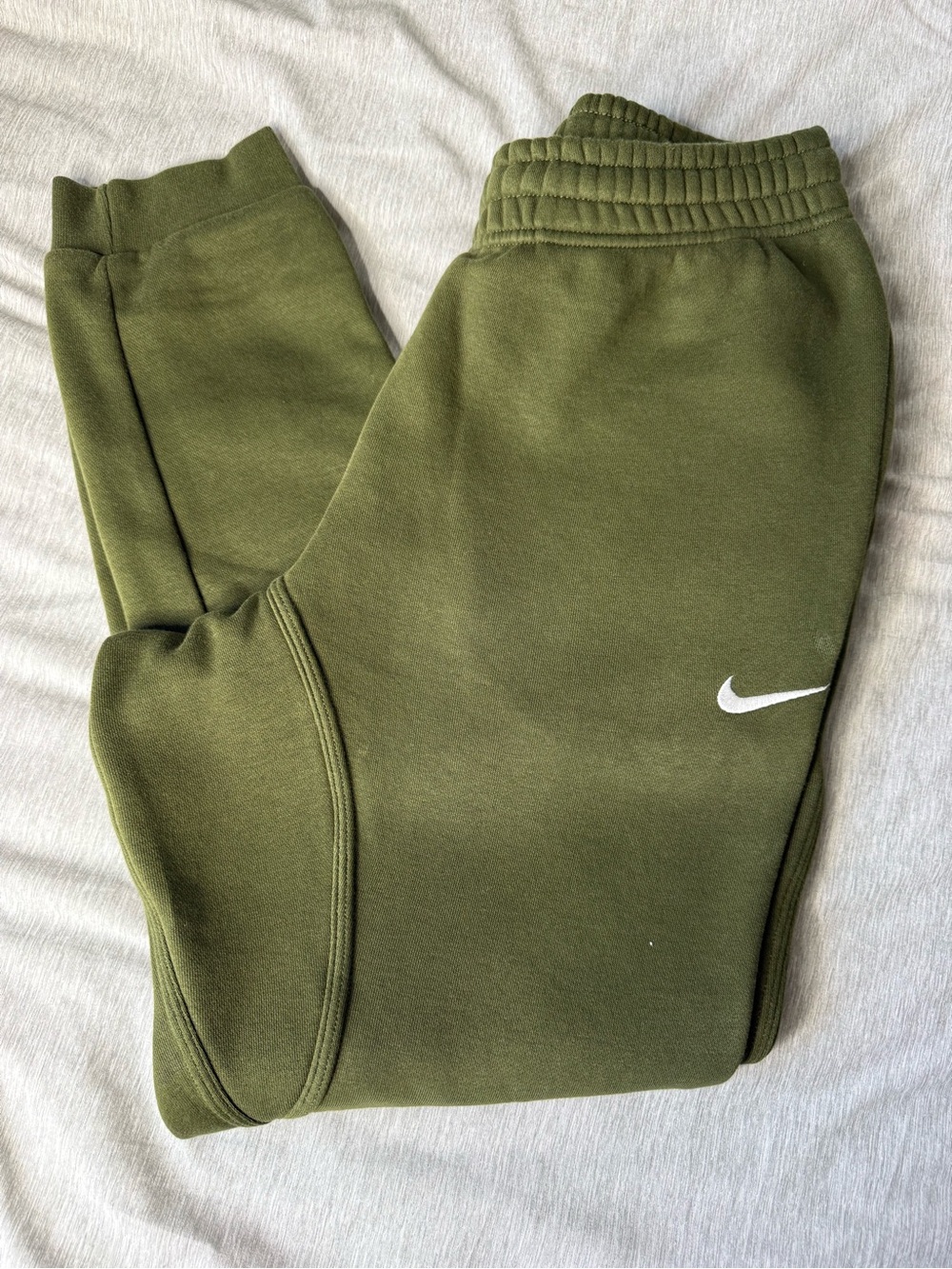 Nike mens Olive Green Fleece Sweatpants